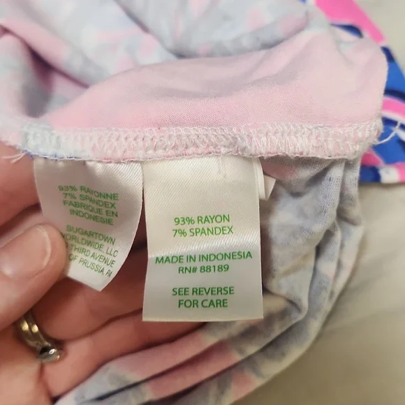 Lilly Pulitzer Pink and Blue Tunic, Size Small - Picture 7 of 10